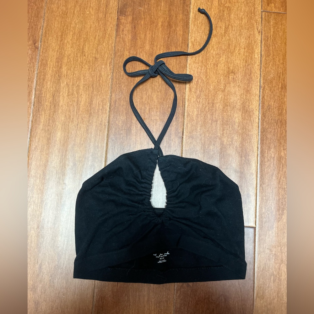 Urban Outfitters Black Halter Tie Top (wear many ways!) Size M/L